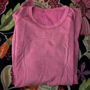Pink lululemon long sleeve